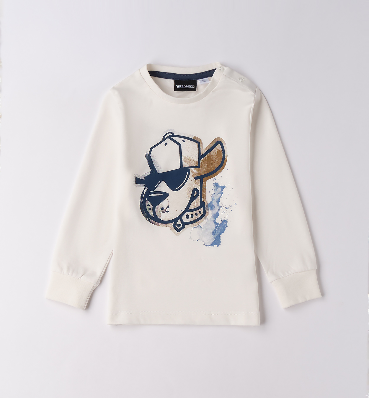 T-shirt a manica lunga bulldog Sarabanda
