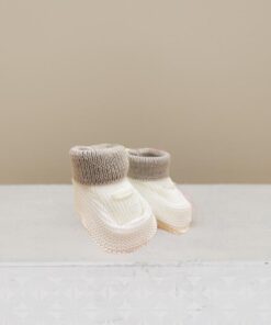 Babbucce panna e beige Ninnaoh