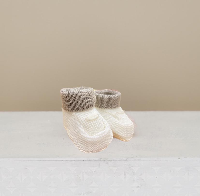 Babbucce panna e beige Ninnaoh