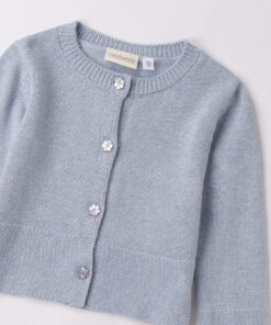 Alternative view of Cardigan Azzurro Melange Sarabanda