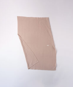 Coperta a trecce tortora Minibanda