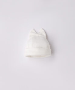 Cappello con fiocco bianco Minibanda