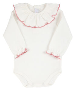 Body colletto balza rosa Condor