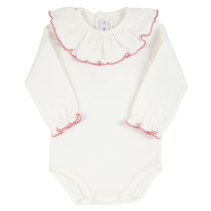 Body colletto balza rosa Condor