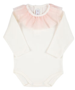 Body colletto tulle rosa Condor