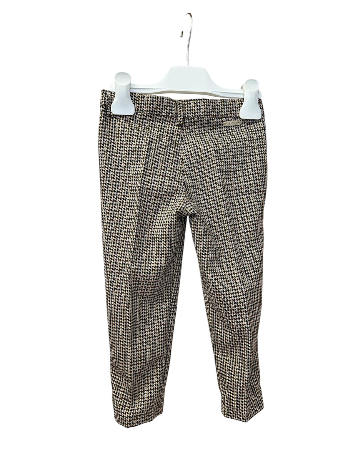 Pantalone fantasia pied de poule ambarabà - immagine 3