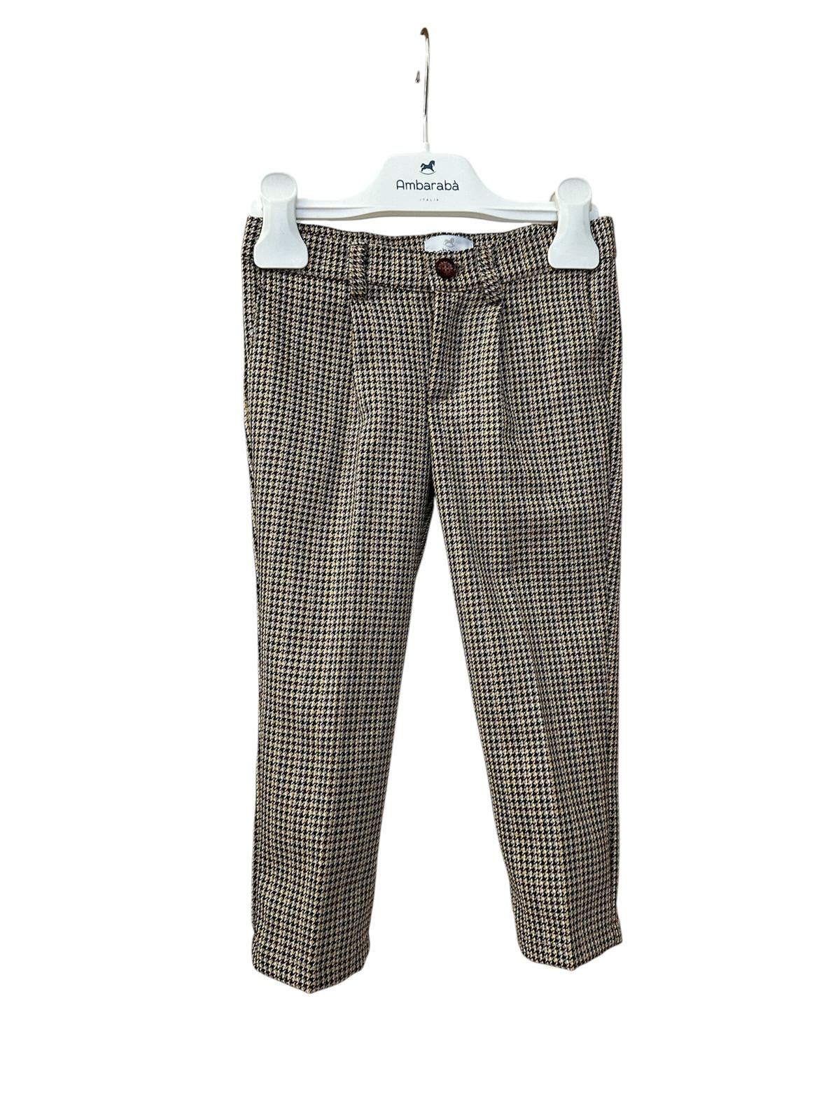Pantalone fantasia pied de poule ambarabà