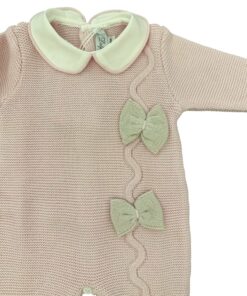 Alternative view of Tutina rosa con fiocchi beige I Delfi