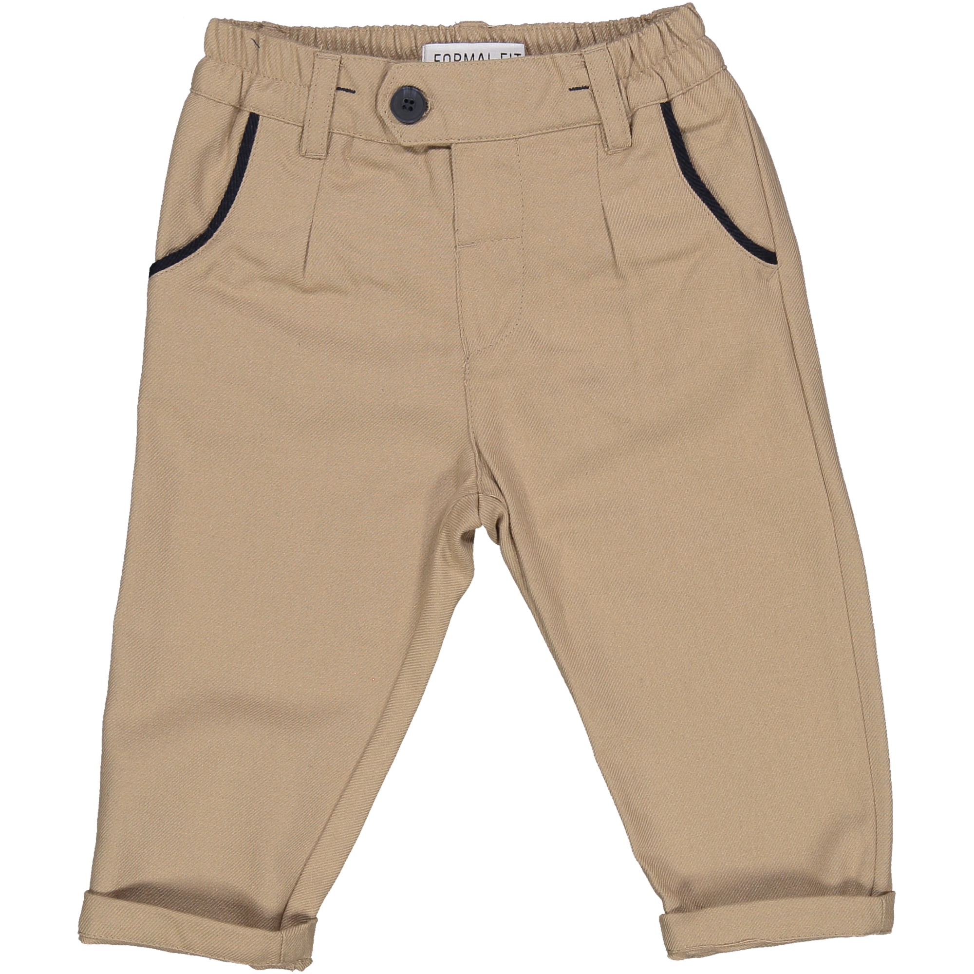 Pantalone beige con profilo blu Birba