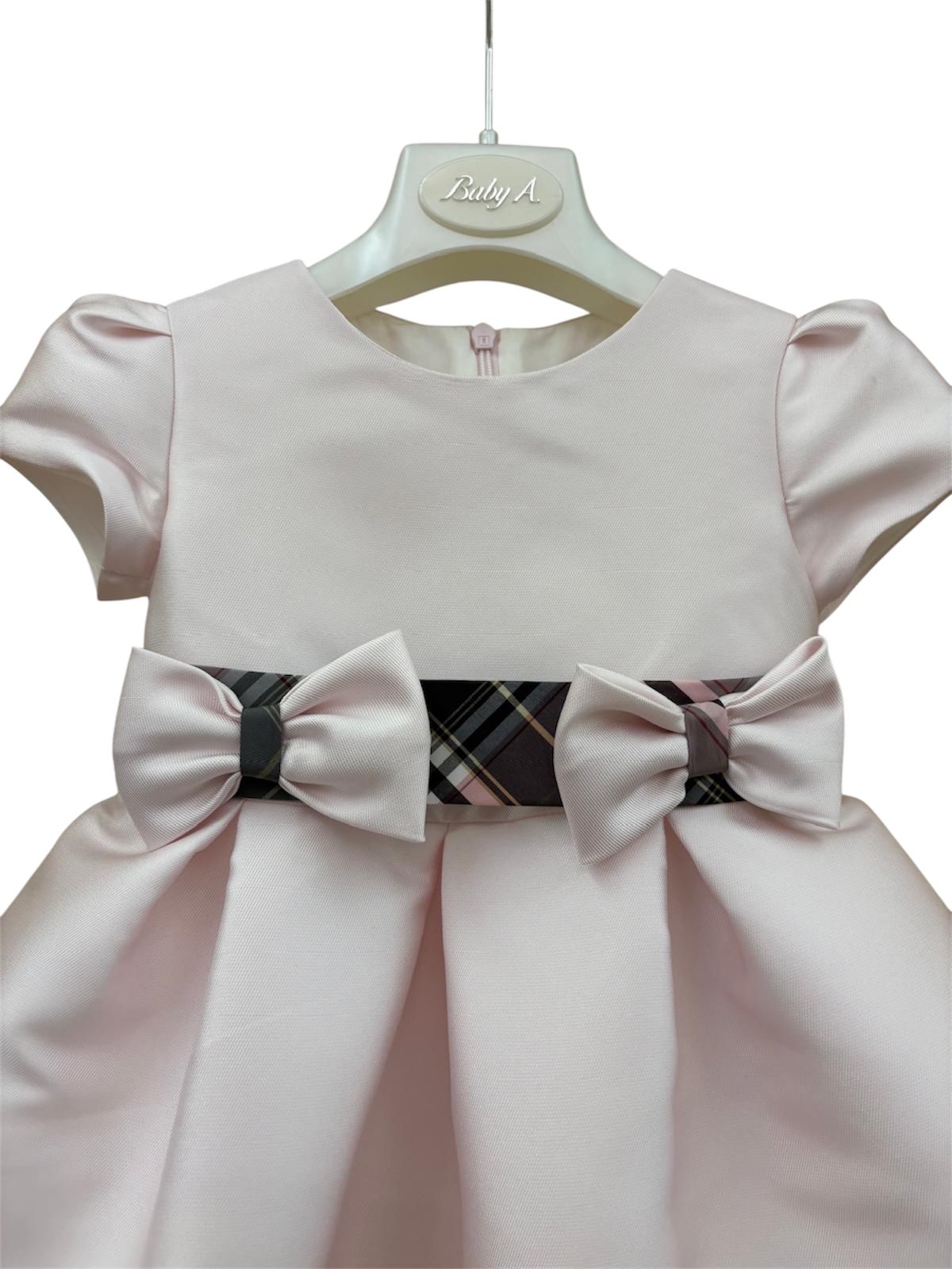 Vestito rosa fiocchi Baby A. - immagine 2