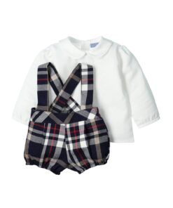 Salopette tartan con camicina Mac Ilusion