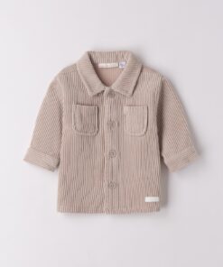 Camicia a coste tortora Minibanda