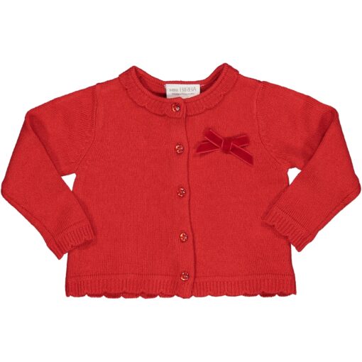 Cardigan fiocco velluto Birba