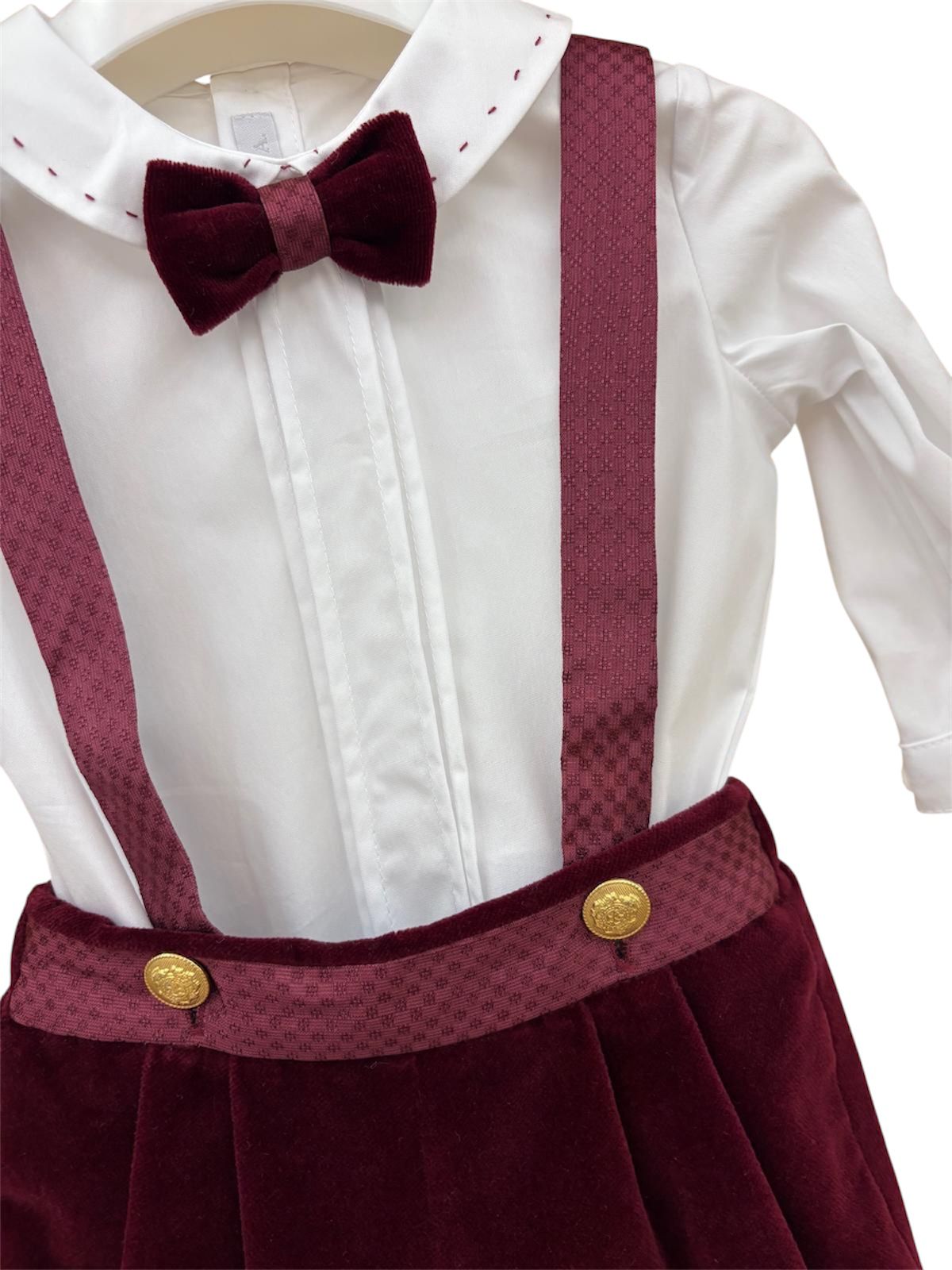 Completo bordeaux Baby A. - immagine 3