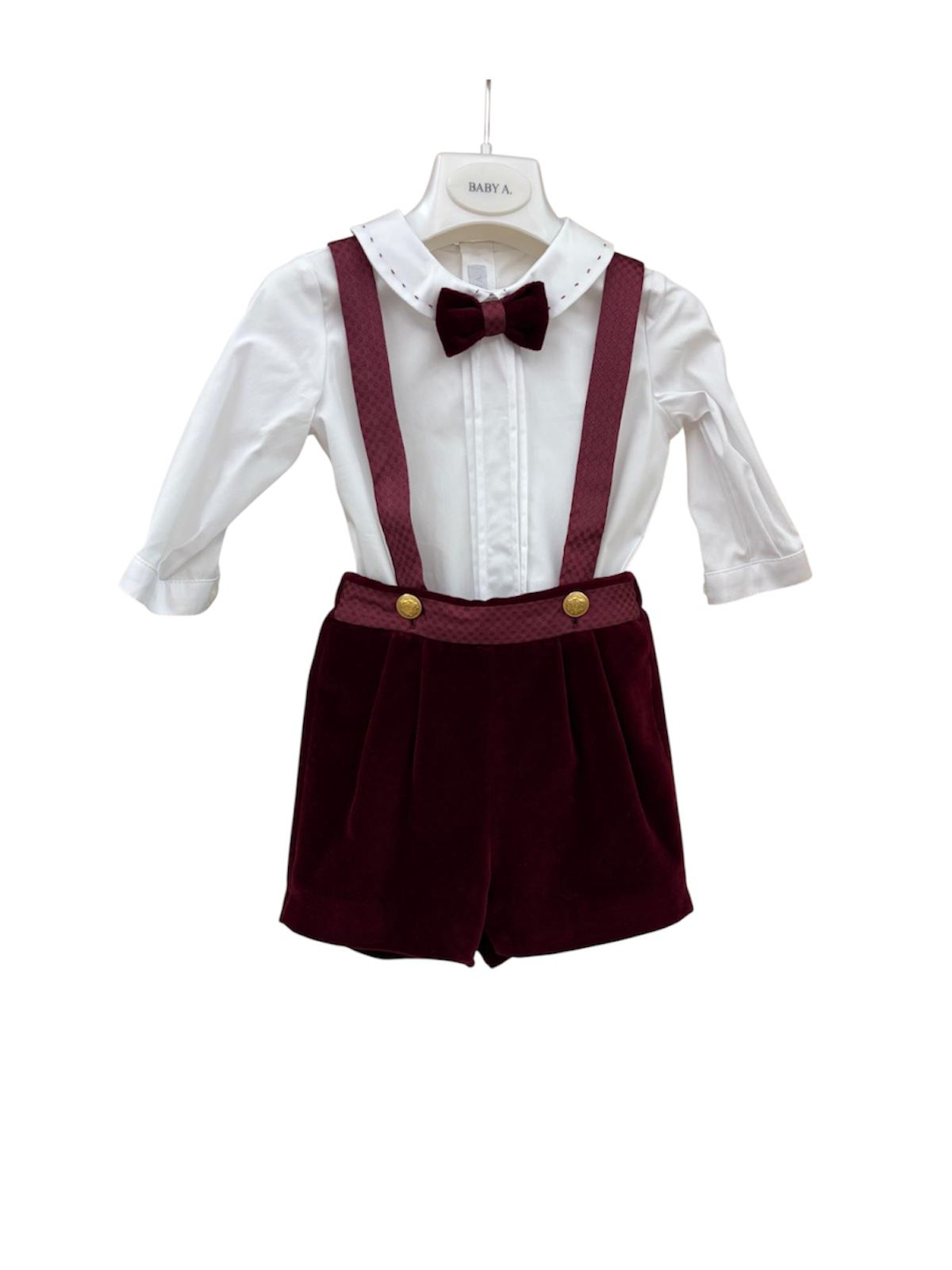 Completo bordeaux Baby A. - immagine 2