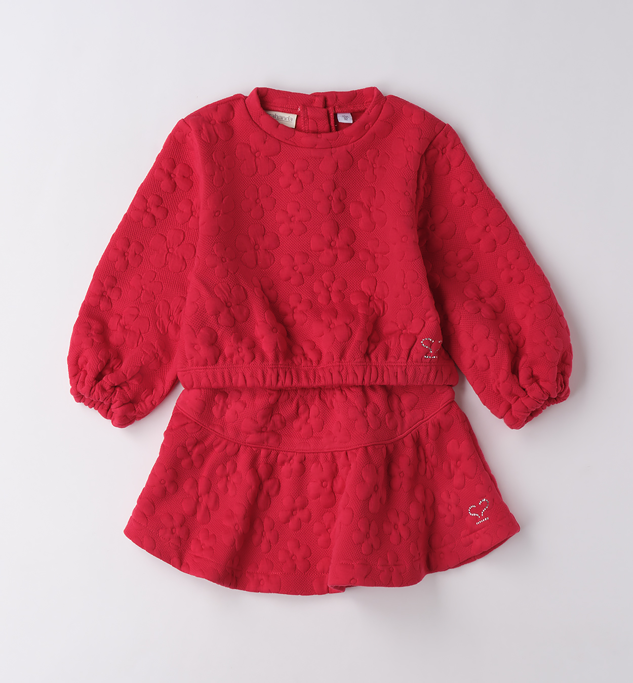 Completo fiorellini fucsia Sarabanda