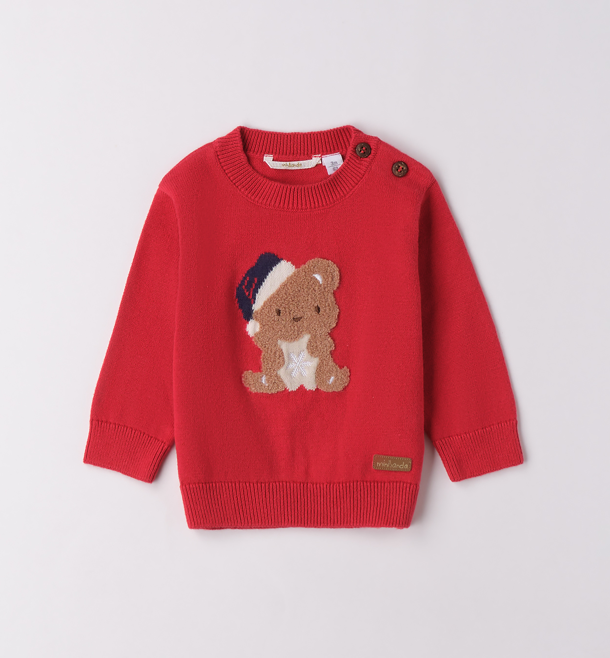 Maglioncino orso rosso Minibanda