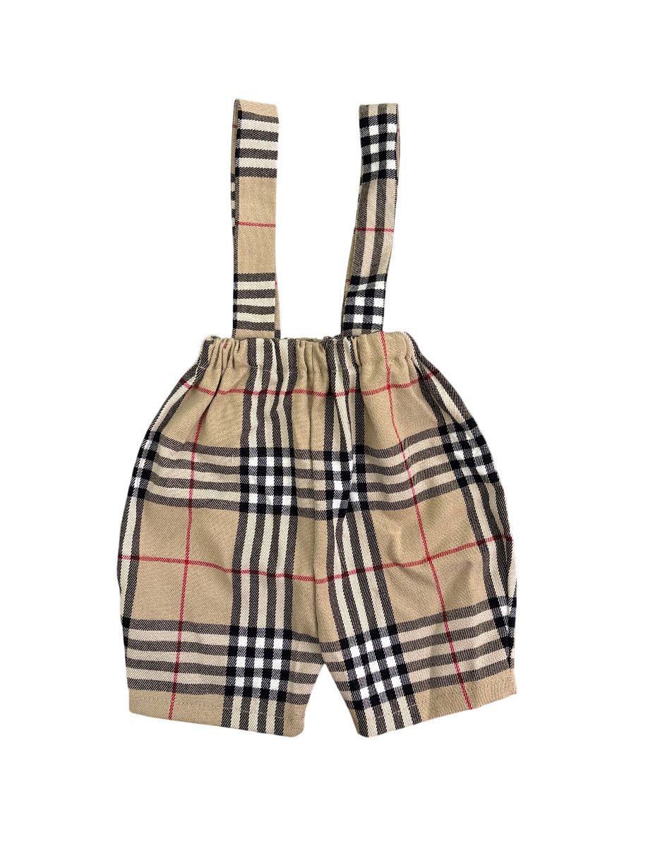 Bermuda bretelle tartan
