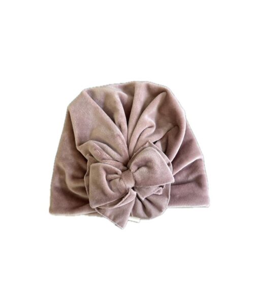 Turbante in ciniglia rosa Jamiks