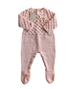 Tutina con piedino rosa Babby