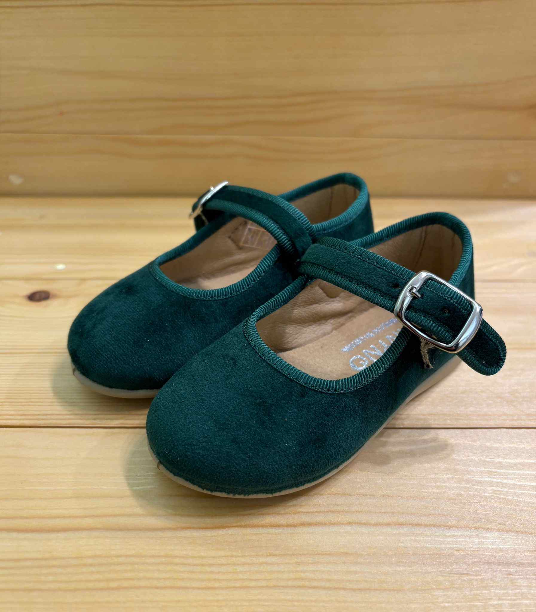 Ballerina velluto verde Panyno - immagine 2