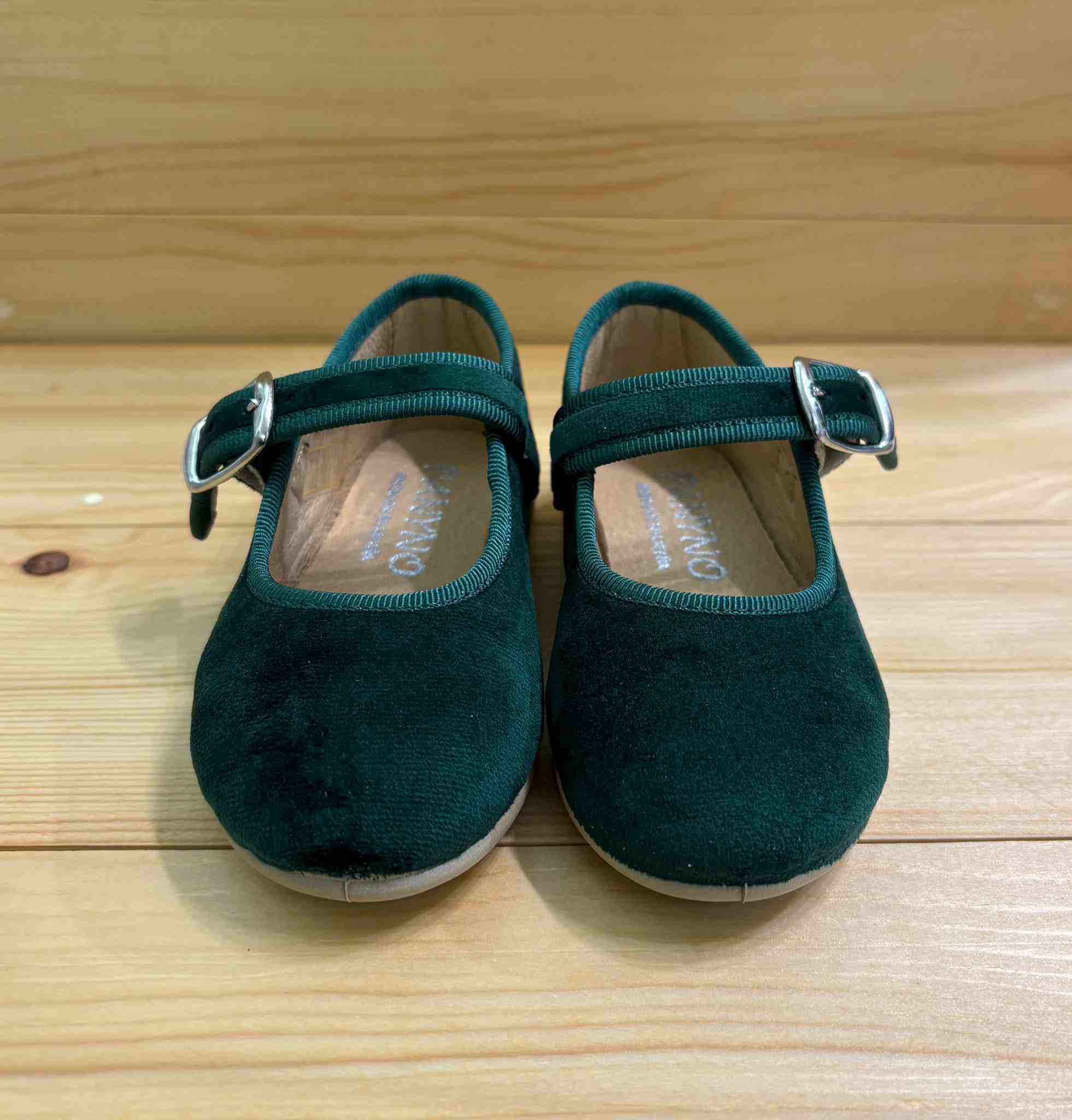 Ballerina velluto verde Panyno