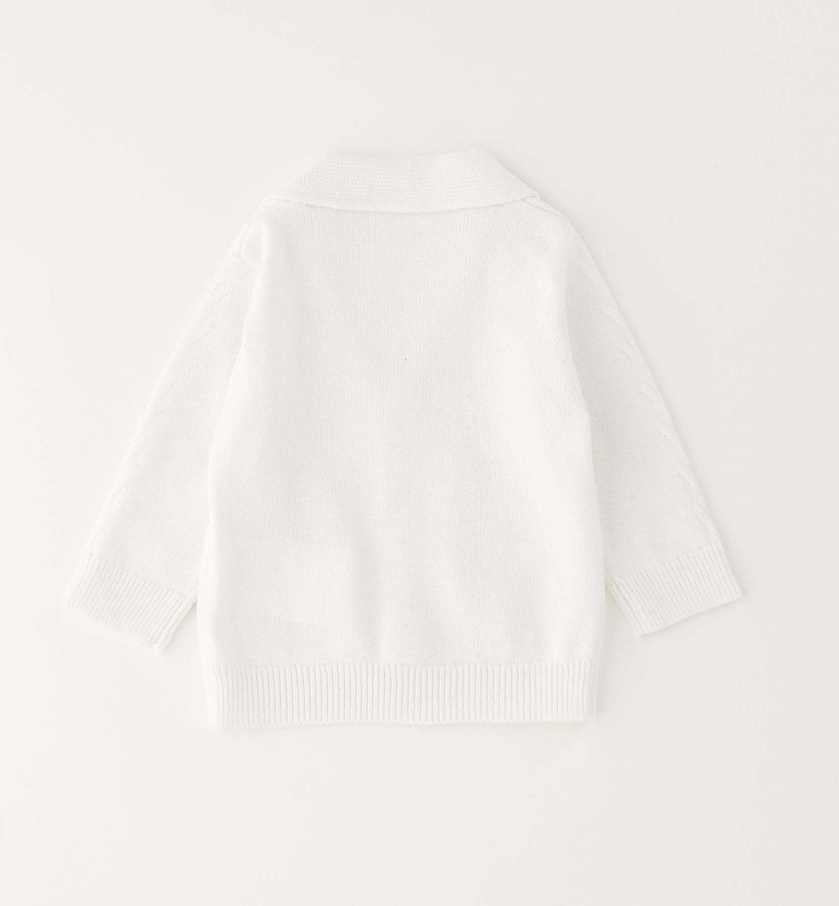 Cardigan a V bianco Minibanda - immagine 3