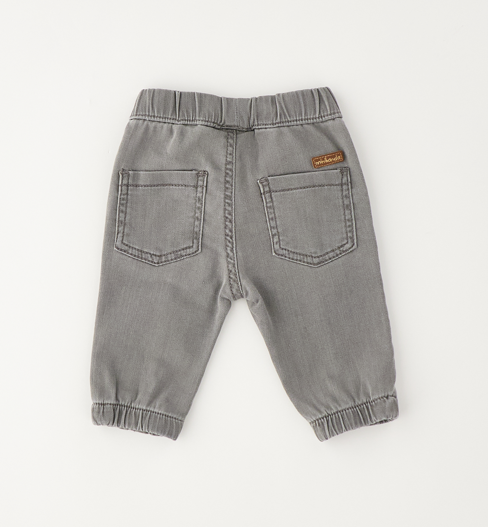 Jeans jogger grigio Minibanda - immagine 3