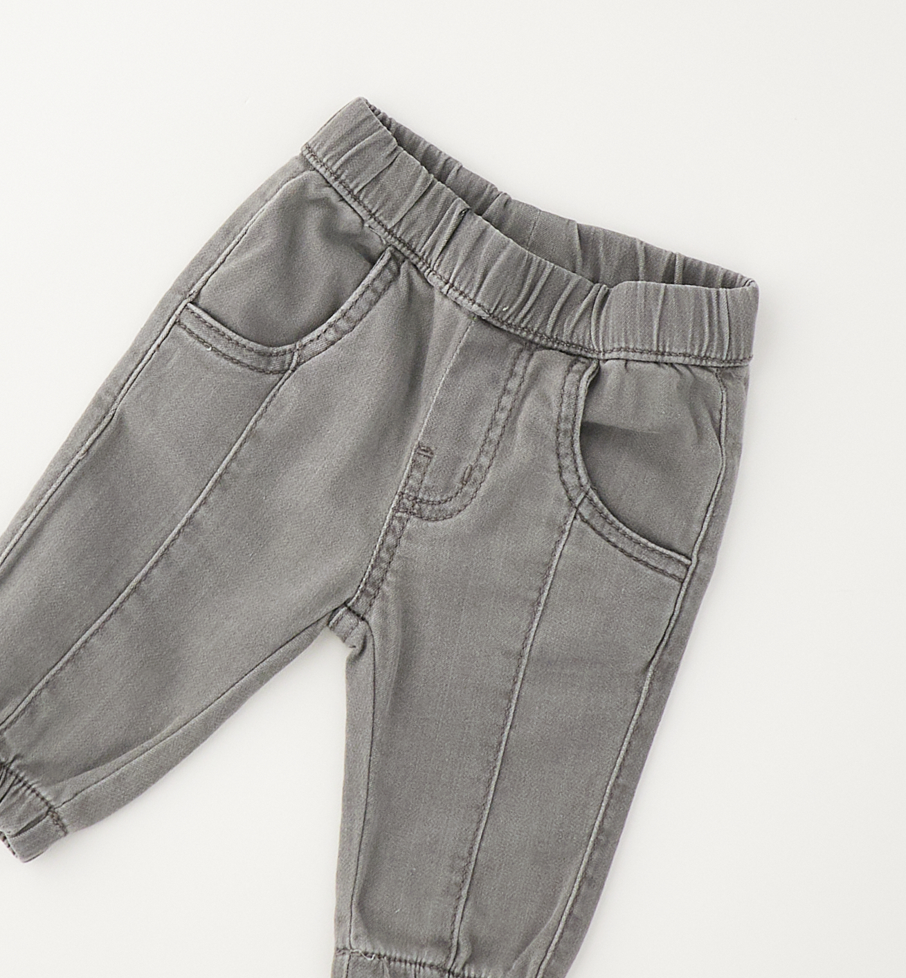 Jeans jogger grigio Minibanda - immagine 2