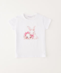 T-shirt coniglietti minibanda