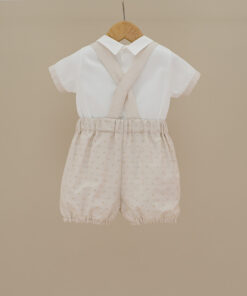 Alternative view of Completo Ninnaoh a pois beige