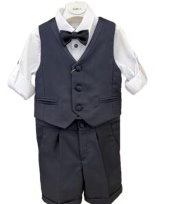Completo con panciotto blu Baby A