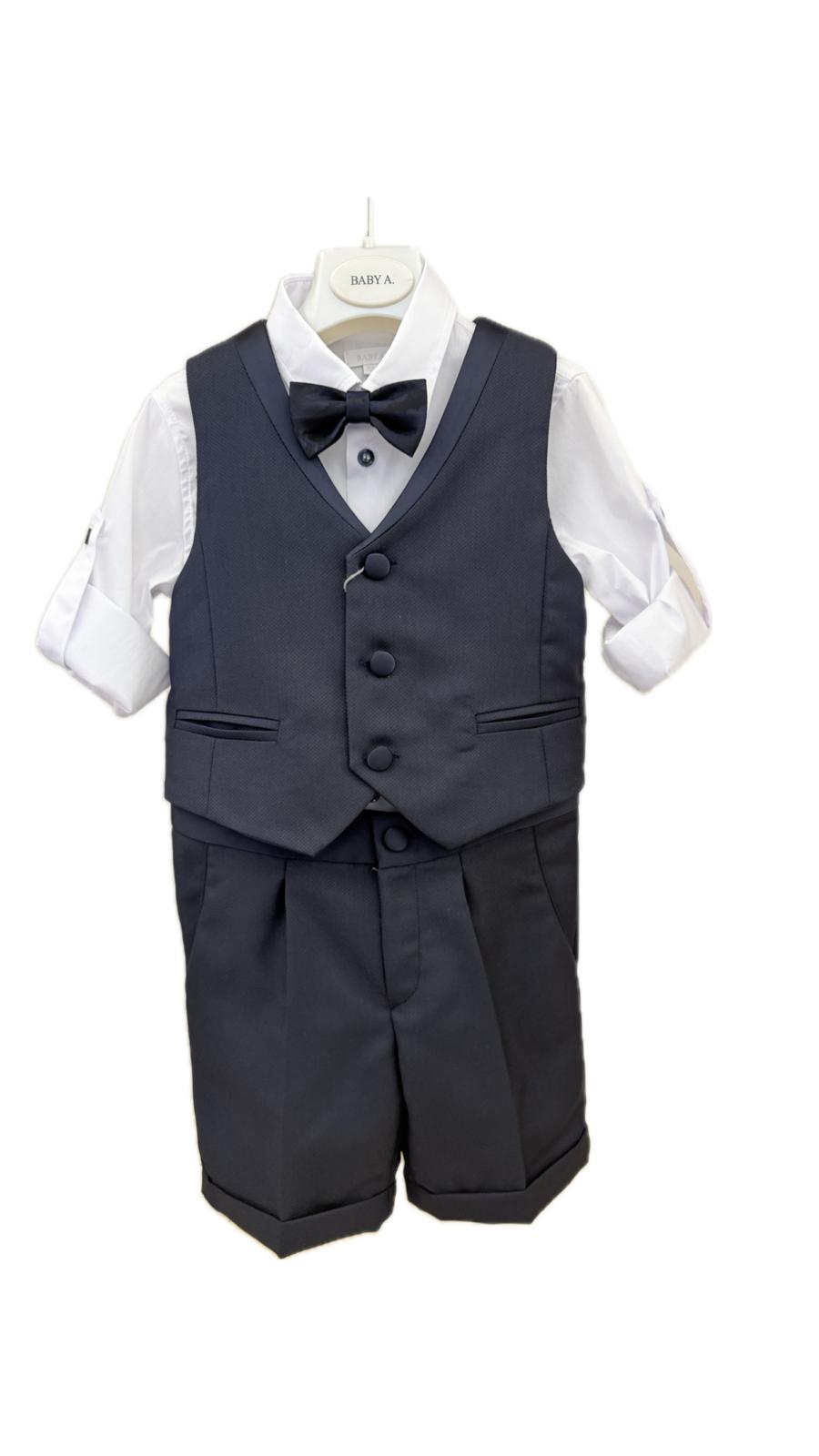 Completo con panciotto blu Baby A
