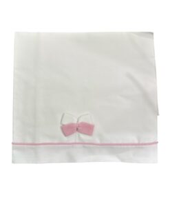 Set lenzuola fiocco rosa I Delfi