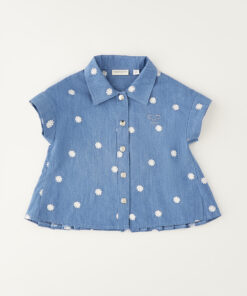 Camicia denim fiorellini Sarabanda