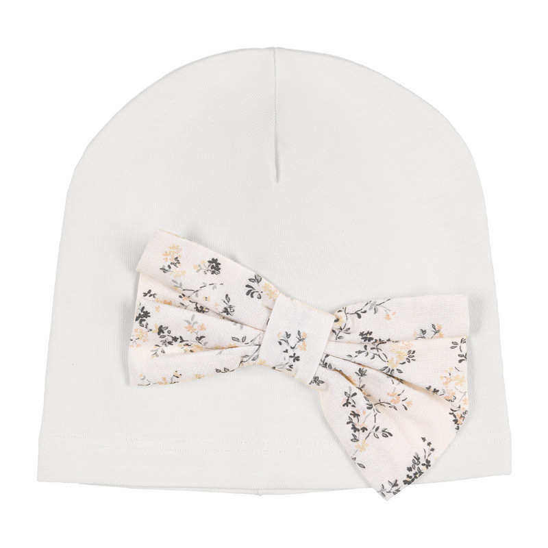 Cappellino fiocco fiorellini Nanan