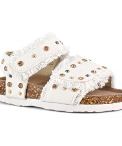 Alternative view of Sandalo bianco con strass Colors of California
