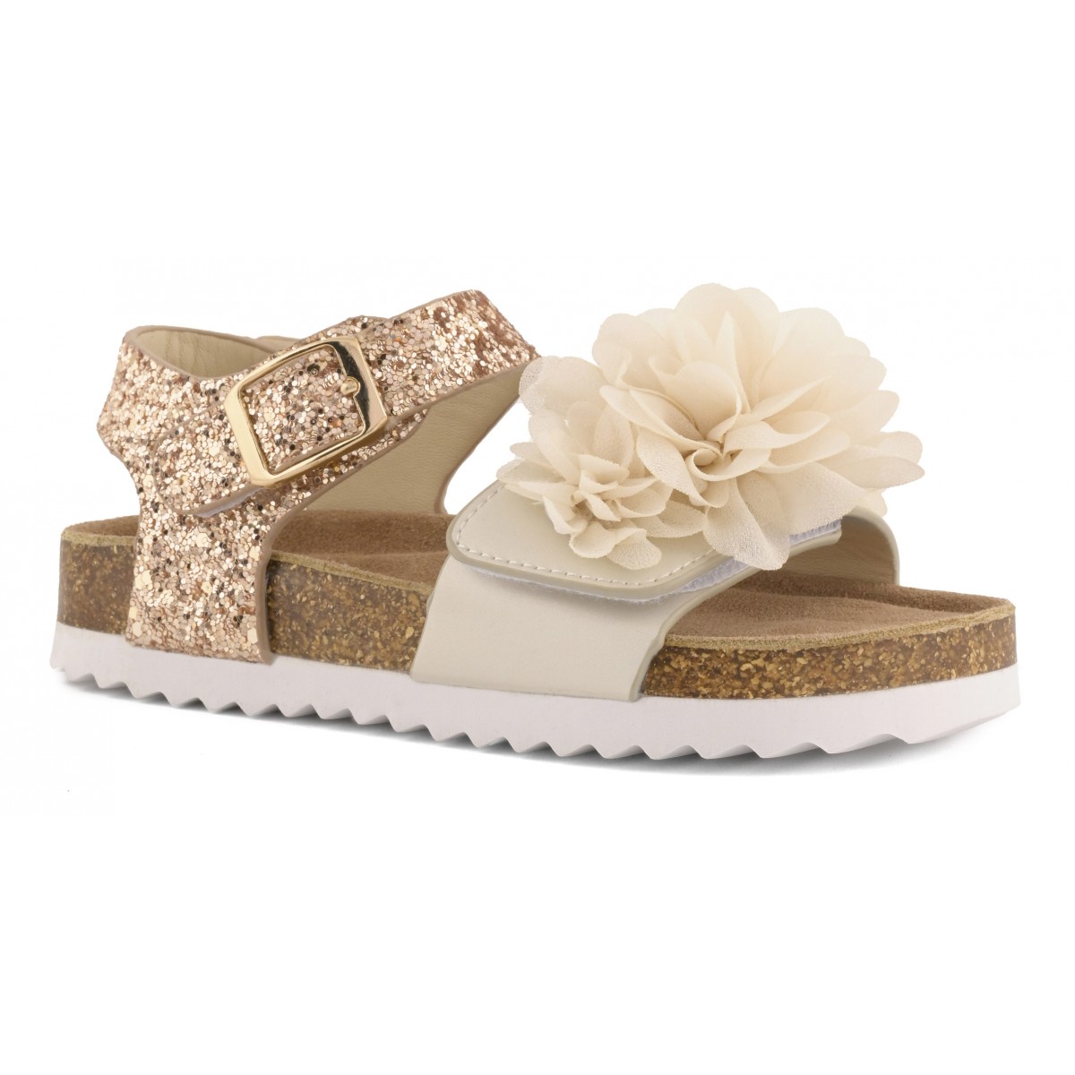 Sandalo glitter e fiori Colors of California - immagine 2
