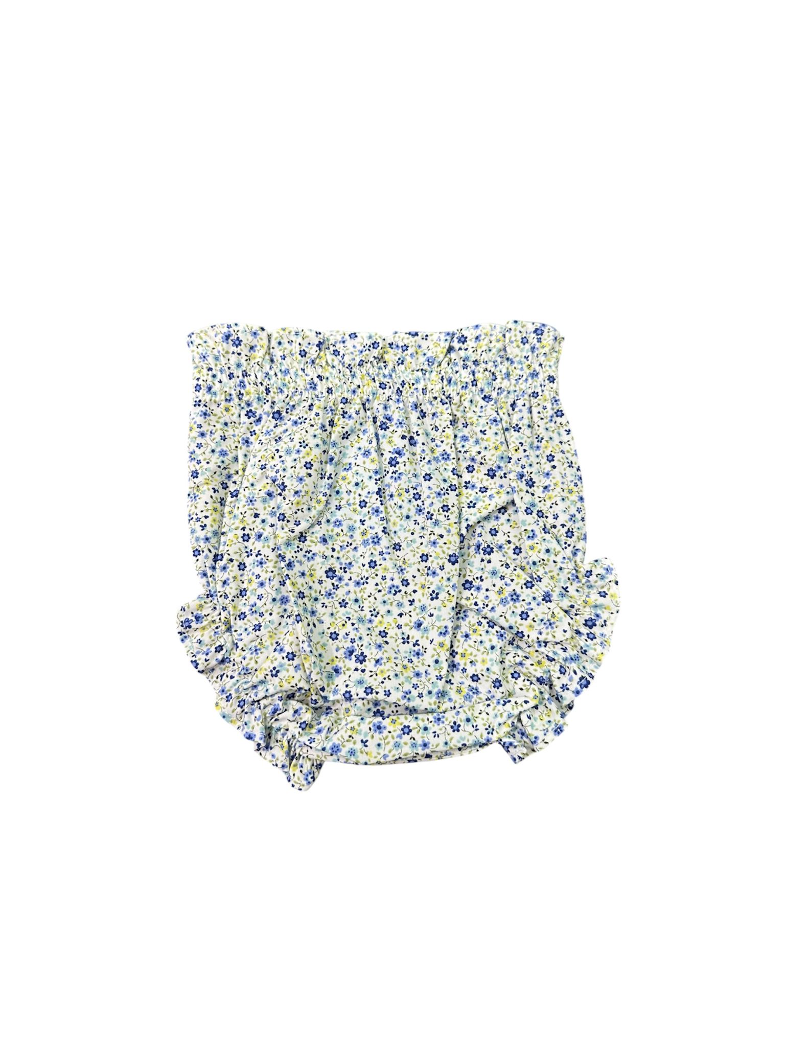 Culotte fiorata blu e gialla Sardon