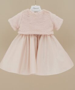 Alternative view of Abito con pelliccia rosa Ninnaoh