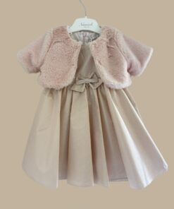 Abito con pelliccia rosa Ninnaoh