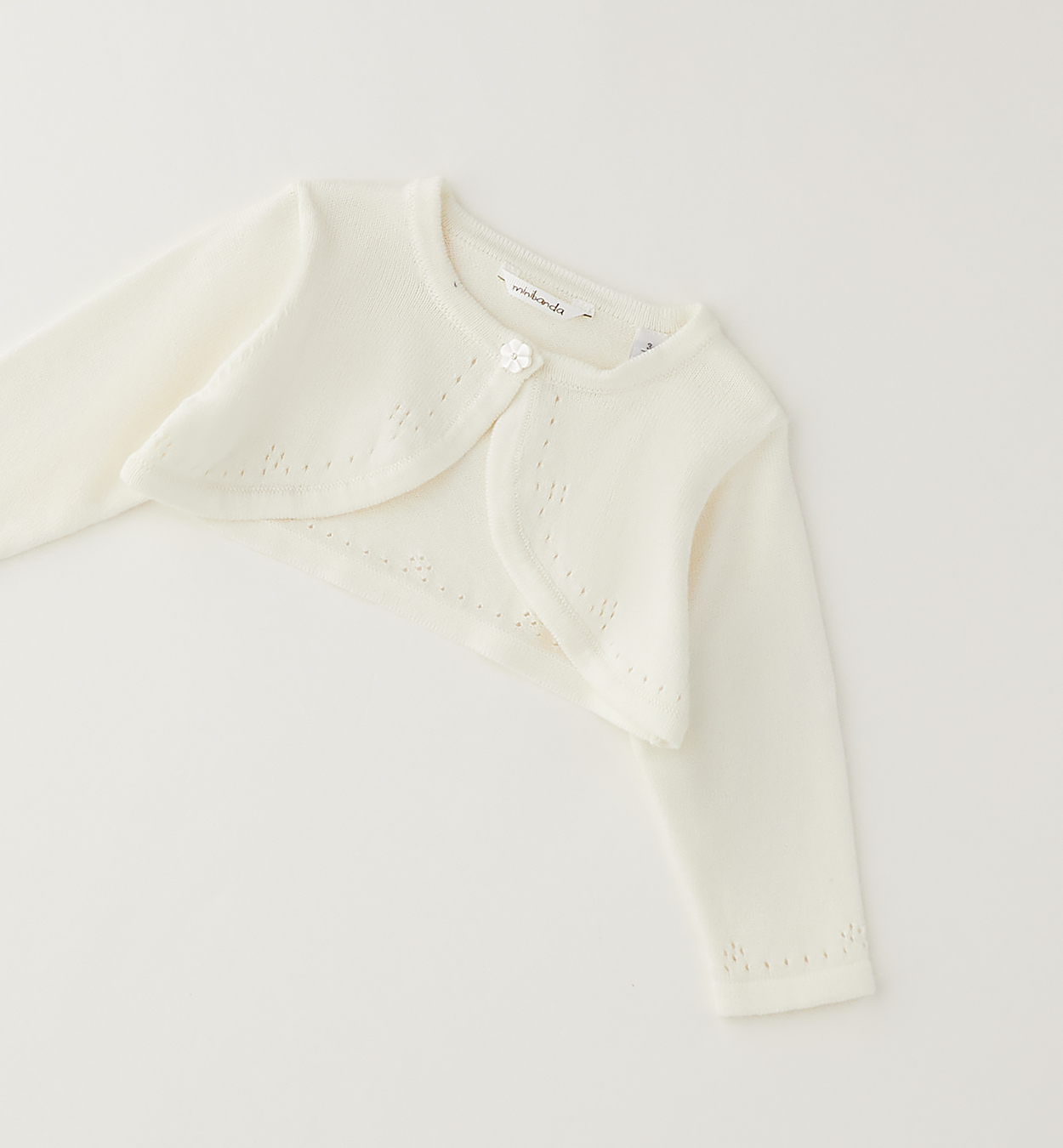 Cardigan scaldacuore panna Minibanda - immagine 2