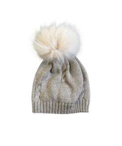 Cappellino intreccio con pon pon ''Coccolami'' I Delfi