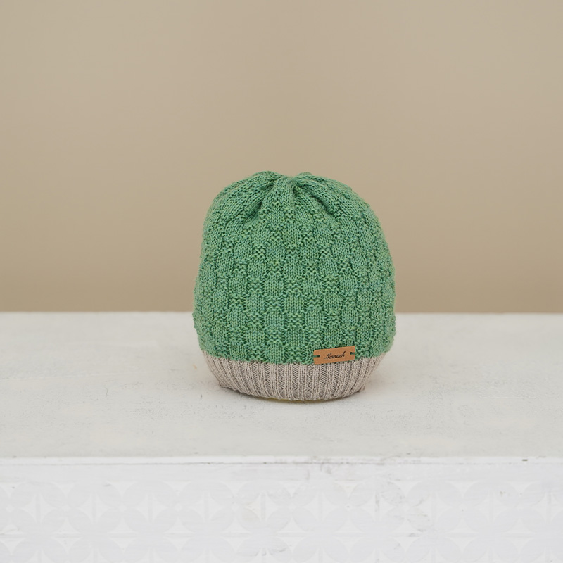 Cappellino verde beige Ninnaoh
