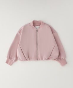 Felpa rosa con zip Sarabanda