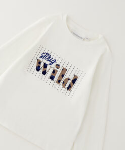 Alternative view of Maglia "stay wild" Sarabanda