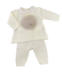 Completo due pezzi con pom pom Pappa  & latte