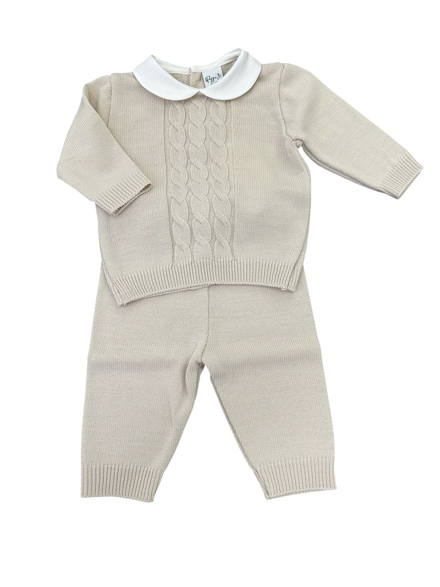 Completo due pezzi trama trecce Pappa & latte