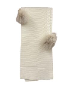 Copertina con pom pom Pappa & latte