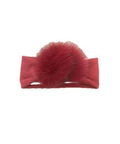 Fascia con pom pom rosso Pappa & latte